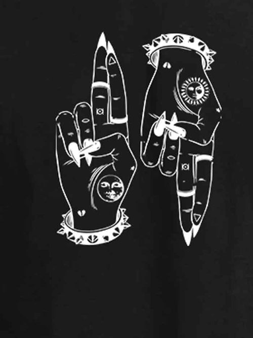 As Above, So Below – Hermetic Freemason T-Shirt | Sun & Moon Esoteric Hands Design