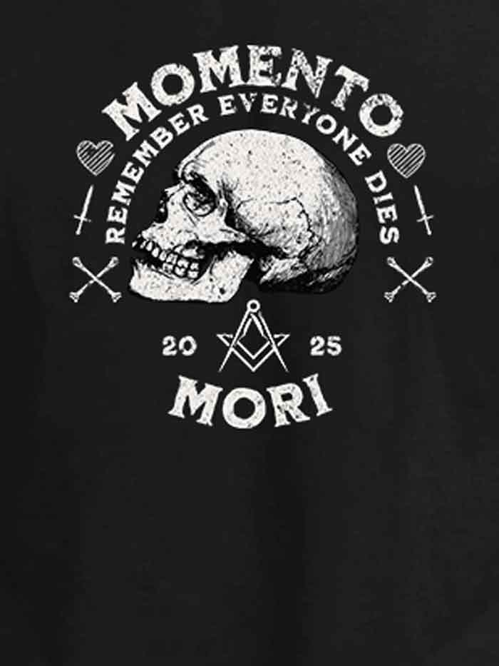 Memento Mori – Freemason Skull Symbolism T-Shirt (Remember Everyone Dies)